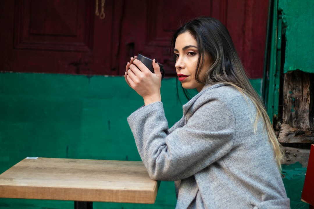 Turkish female journalist focused during live broadcast rehearsal